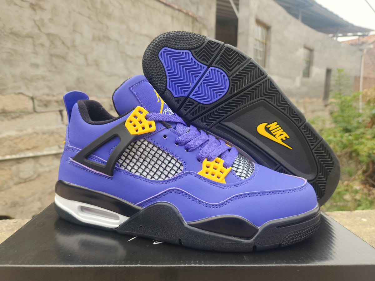 Air Jordan 4 Sneakers | Purple / Yellow