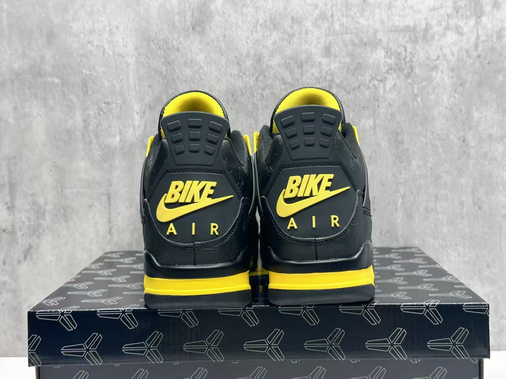 Air Jordan 4 Retro Sneakers | Kobe Black / Yellow