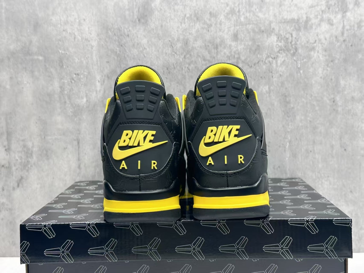 Air Jordan 4 Retro Sneakers | Kobe Black / Yellow