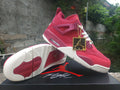 Air Jordan 4 Retro Sneakers | Red / Purple / Gold