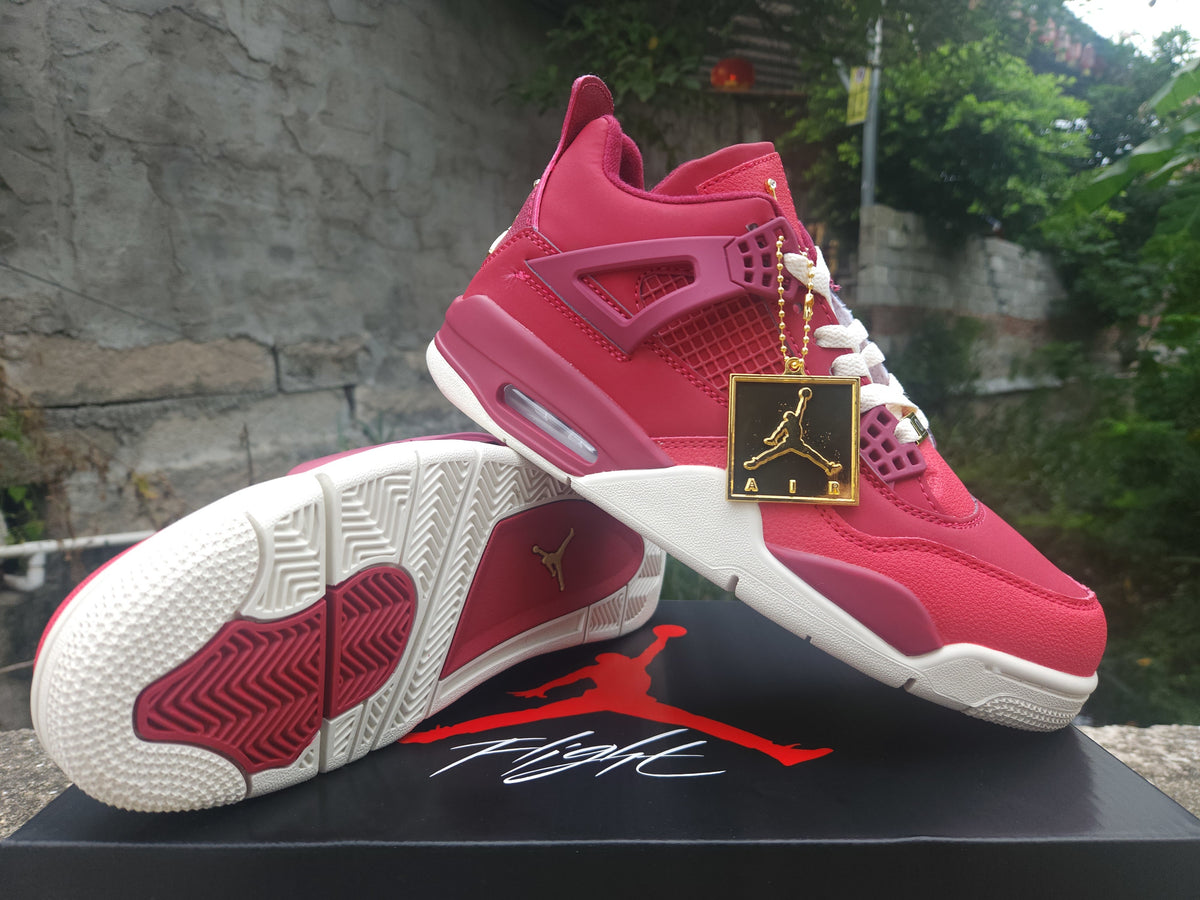 Air Jordan 4 Retro Sneakers | Red / Purple / Gold