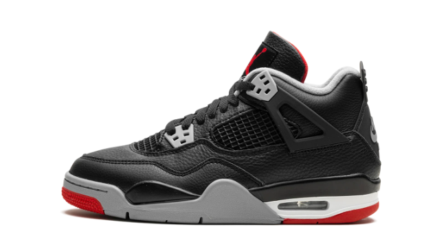 Air Jordan 4 GS Sneakers | Bred Reimagined