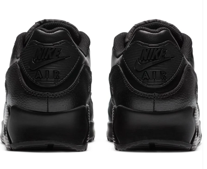Nike Air Max 90 LTR Men's Leather Sneakers | Triple Black