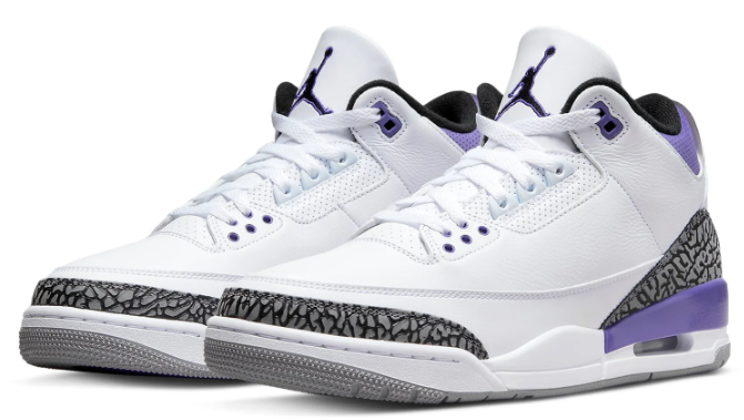 Air Jordan 3 Retro Sneakers | Dark Iris