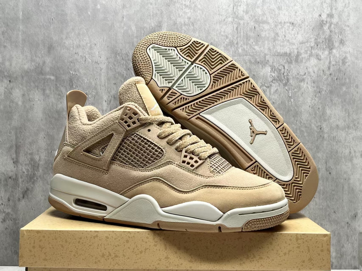 Air Jordan 4 Retro Sneakers | Milk Tea Beige / Cream