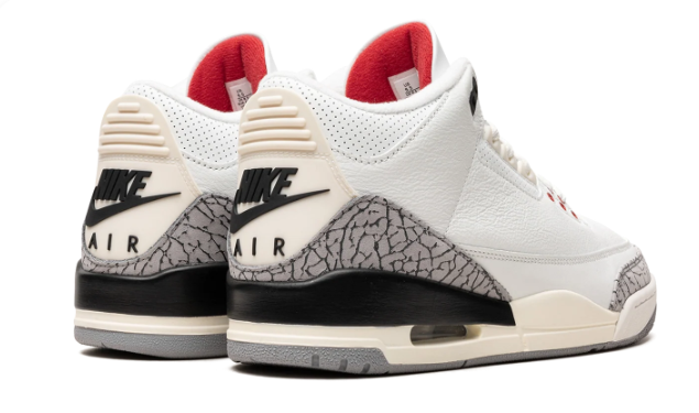 Air Jordan 3 Sneakers | White Cement Reimagined (2023)