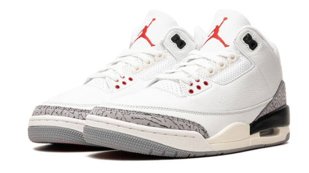 Air Jordan 3 Sneakers | White Cement Reimagined (2023)