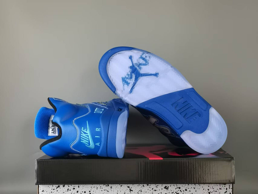 Air Jordan 5 Retro NY Sneakers | Arctic Blue / Black
