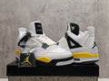 Air Jordan 4 Retro Men's & Women's Sneakers | White / Yellow / Black