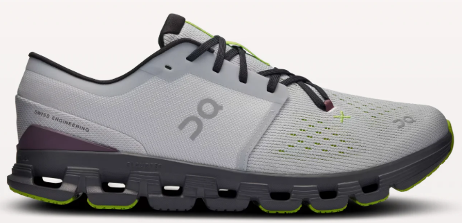 On Cloud X 4 Men's Shoes | Light Grey / Black | Clearance