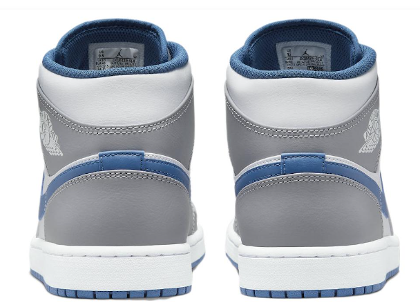 Air Jordan 1 Mid Sneakers | Cement Grey / True Blue