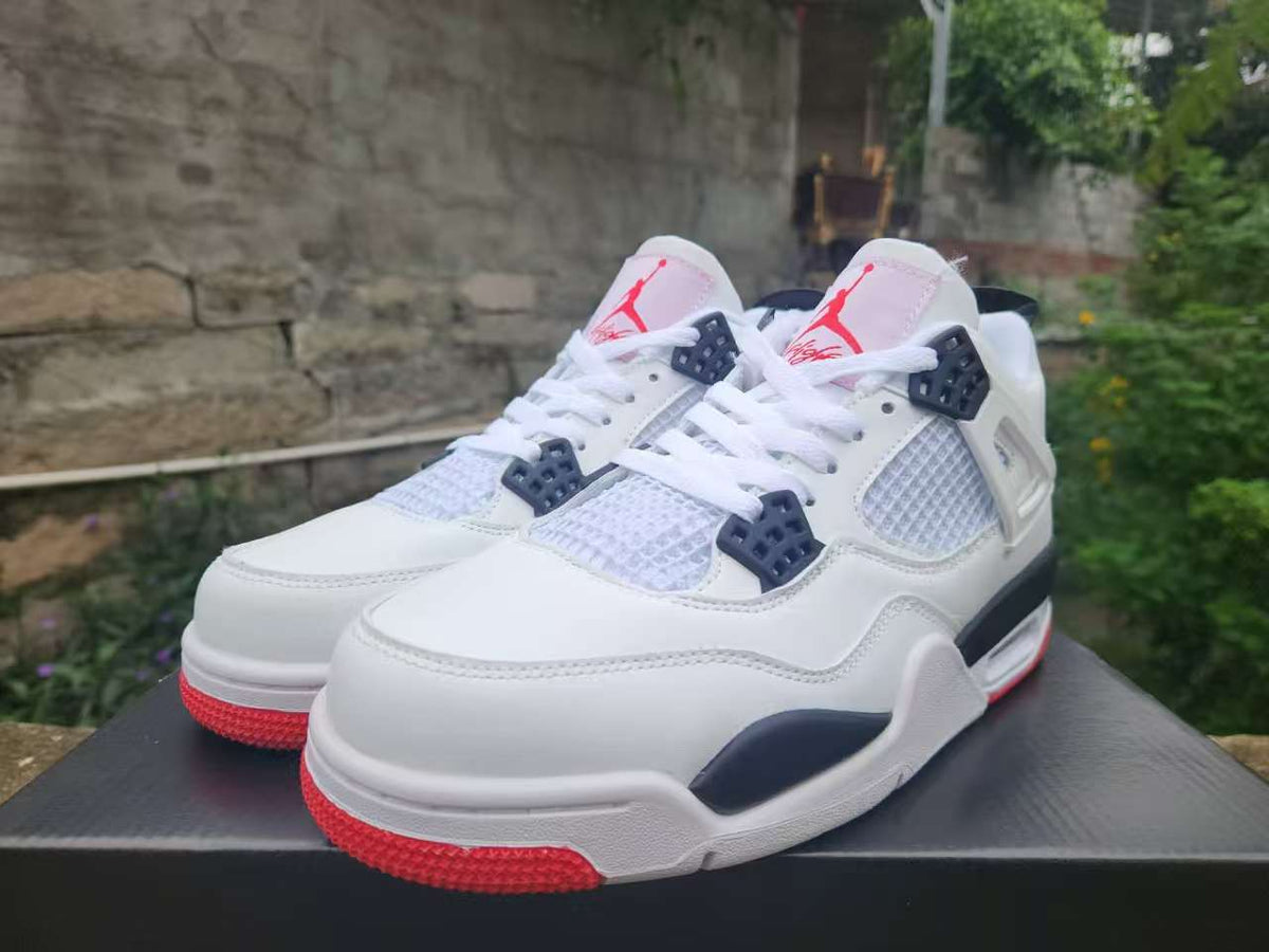 Air Jordan 4 Retro Sneakers | White / Red