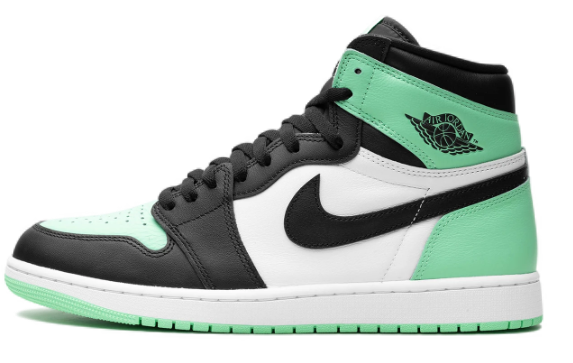 Air Jordan 1 Retro High OG Sneakers | Green Glow