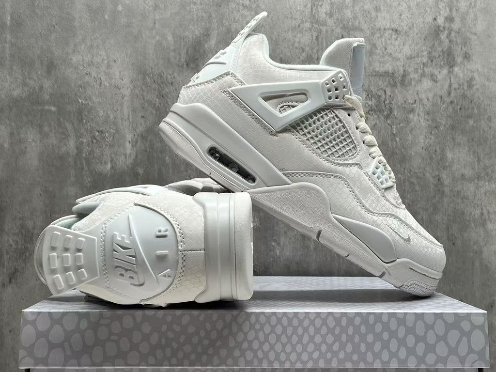 Air Jordan 4 Retro Sneakers | White Mamba