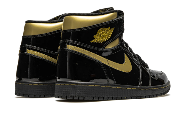 Air Jordan 1 Retro High OG Sneakers | Black / Metallic Gold