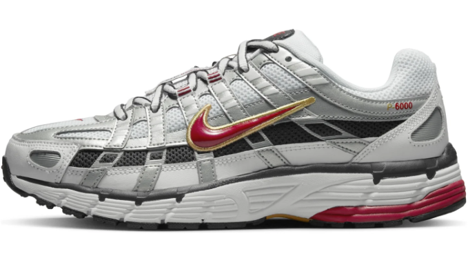 Nike P-6000 CNPT Women's Sneakers | Metallic Silver / Red