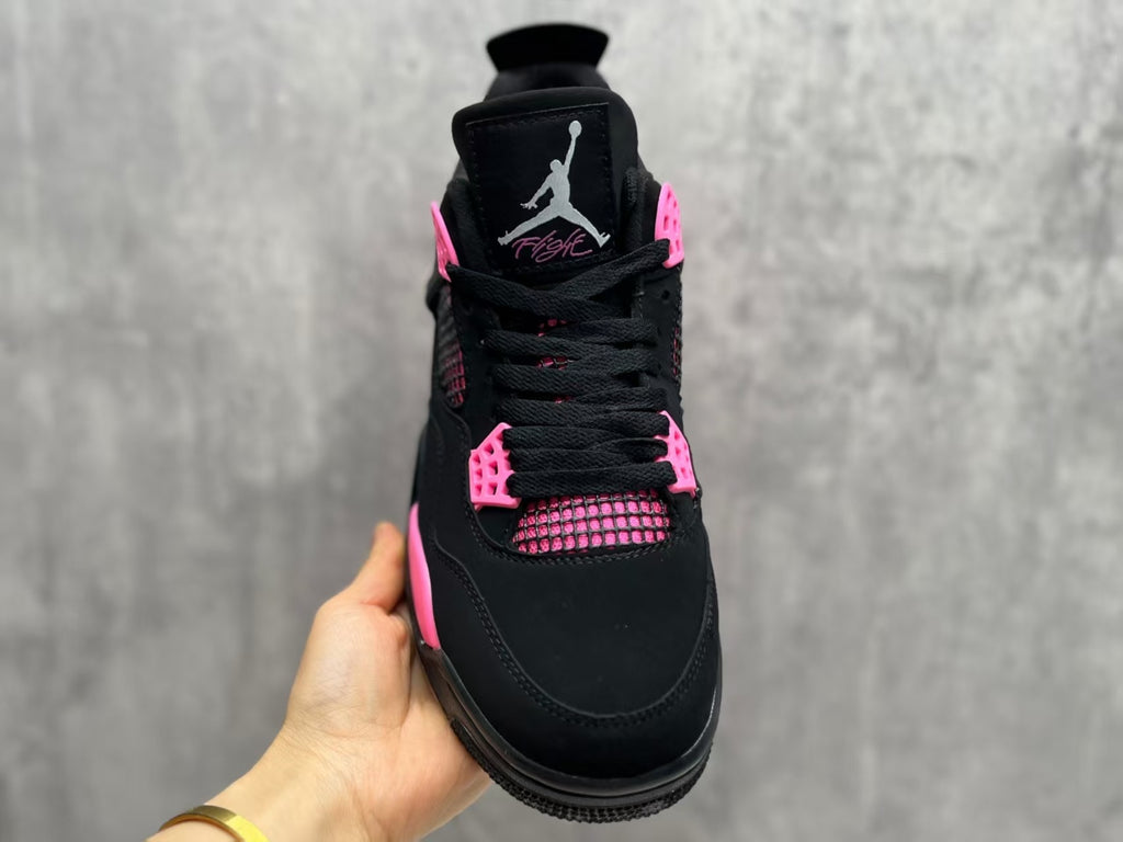Air Jordan 4 Retro Sneakers | Black / Pink