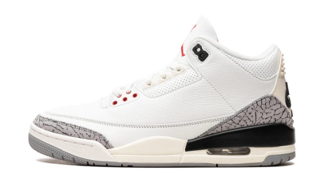 Air Jordan 3 Sneakers | White Cement Reimagined (2023)