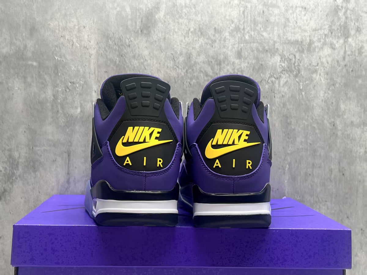 Air Jordan 4 Retro Sneakers | Lakers Purple / Gold
