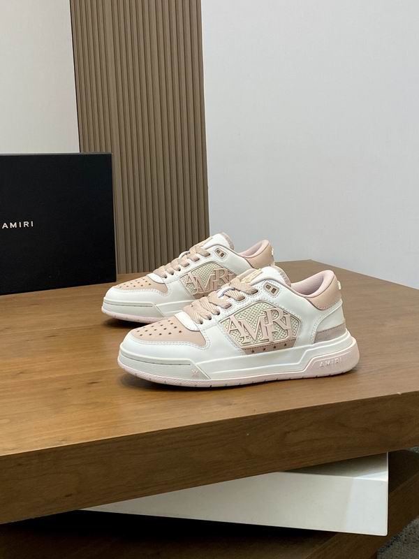 AMIRI Low-Top Sneakers | White / Blush Pink