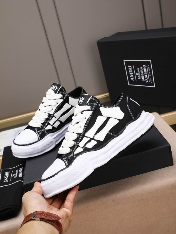 AMIRI Low-Top Sneakers | Black / White Bone Detail