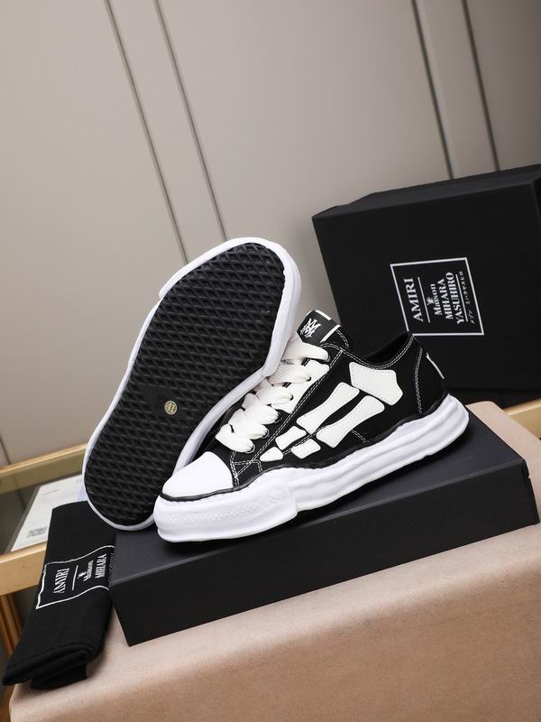 AMIRI Low-Top Sneakers | Black / White Bone Detail
