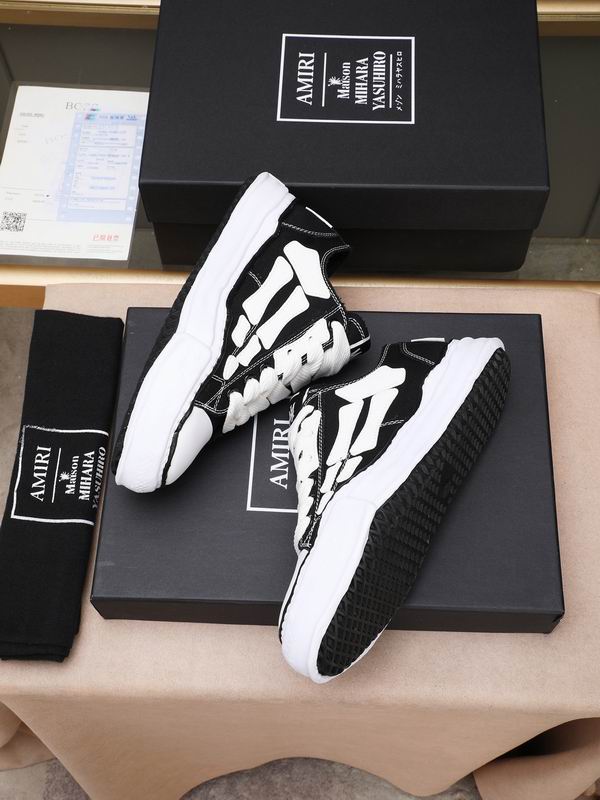 AMIRI Low-Top Sneakers | Black / White Bone Detail