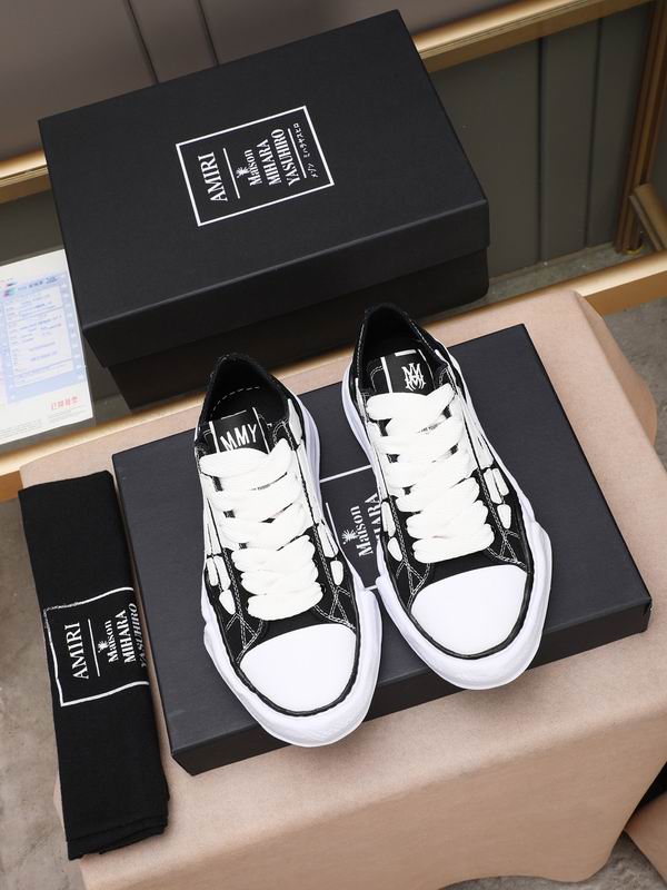 AMIRI Low-Top Sneakers | Black / White Bone Detail