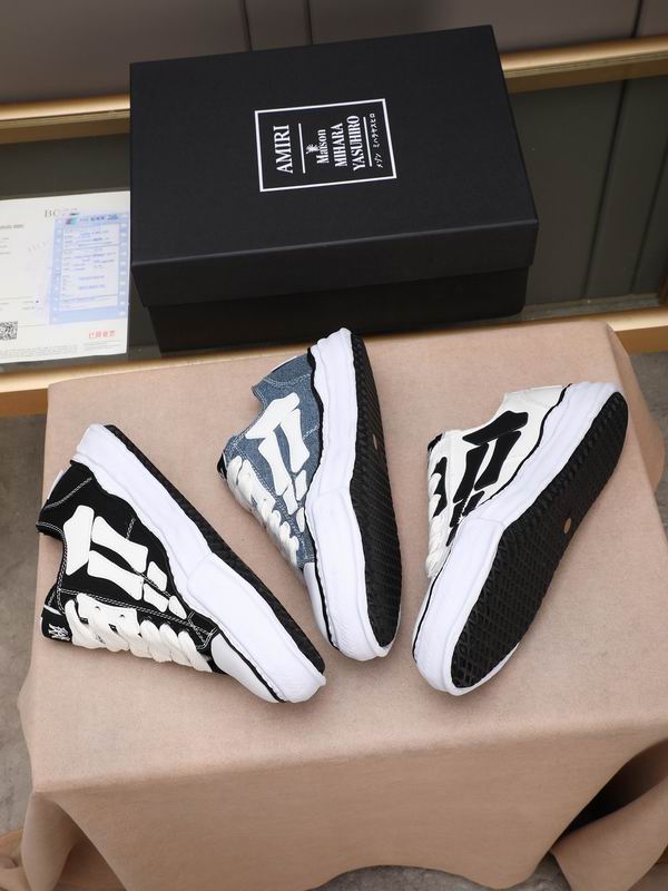 AMIRI Low-Top Sneakers | Black / White Bone Detail