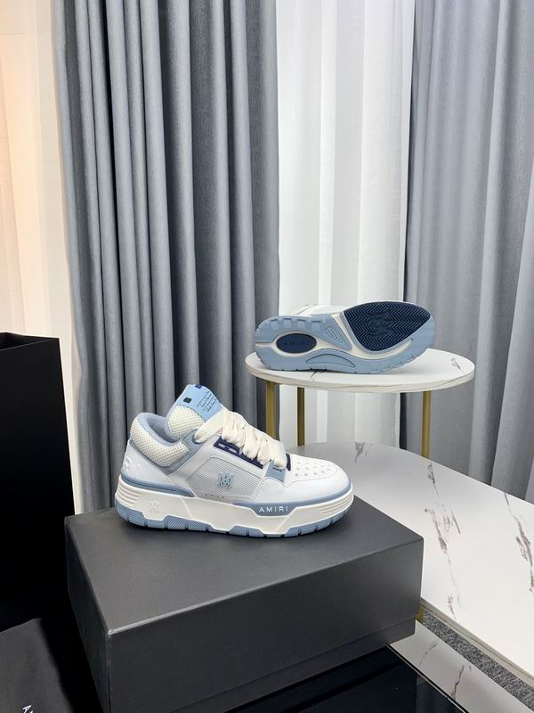 AMIRI Chunky Low-Top Sneakers | White / Light Blue