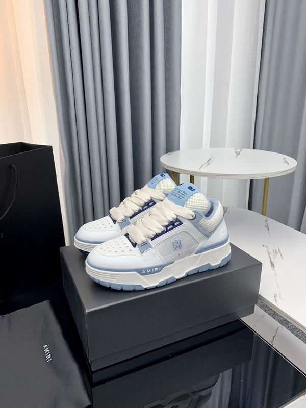 AMIRI Chunky Low-Top Sneakers | White / Light Blue