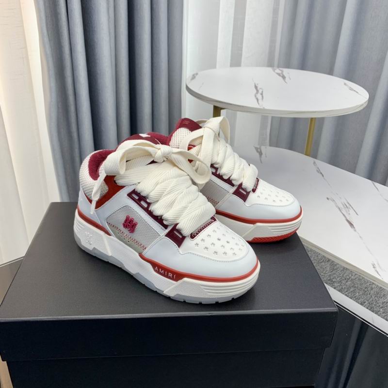 AMIRI Chunky Low-Top Sneakers | White / Red