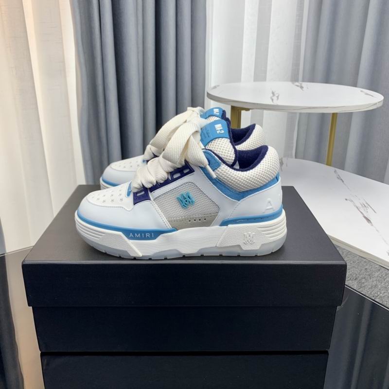 AMIRI Chunky Low-Top Sneakers | White / Blue