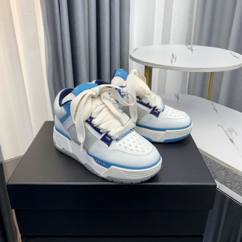 AMIRI Chunky Low-Top Sneakers | White / Blue