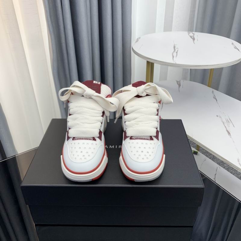 AMIRI Chunky Low-Top Sneakers | White / Red