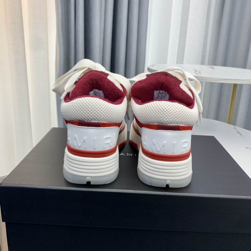 AMIRI Chunky Low-Top Sneakers | White / Red
