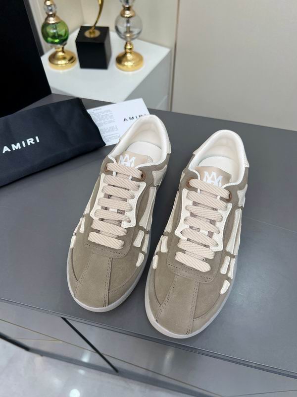 AMIRI Low-Top Sneakers | Taupe / White Bone Detail