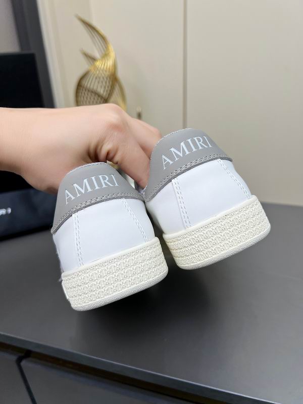 AMIRI Low-Top Sneakers | White / Grey Star Detail