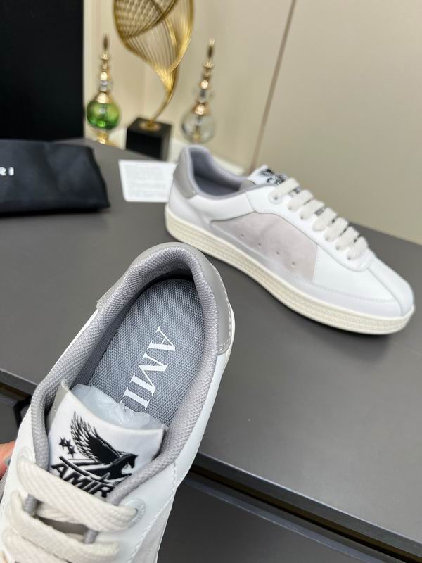 AMIRI Low-Top Sneakers | White / Grey Star Detail