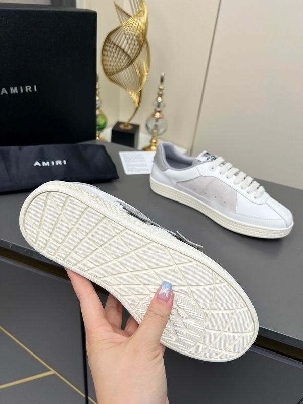 AMIRI Low-Top Sneakers | White / Grey Star Detail