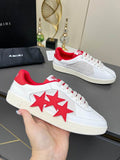 AMIRI Low-Top Sneakers | White / Red Star Detail