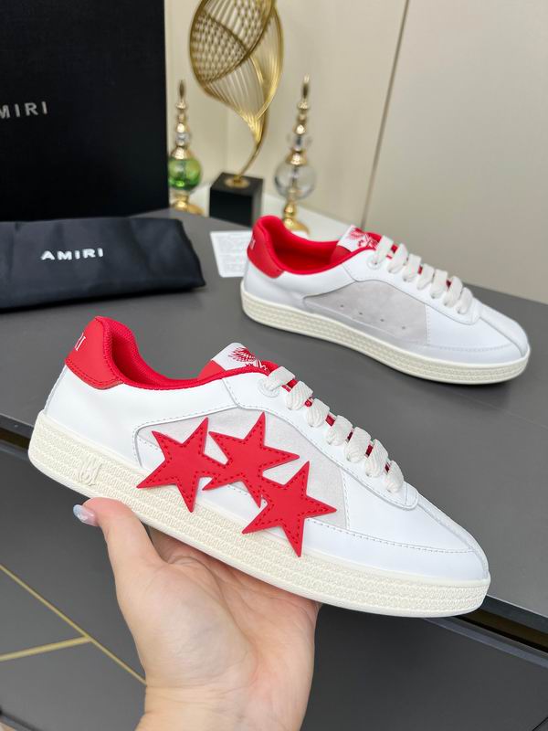 AMIRI Low-Top Sneakers | White / Red Star Detail