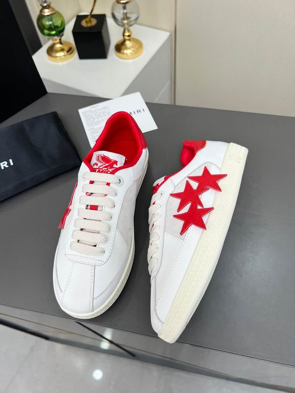 AMIRI Low-Top Sneakers | White / Red Star Detail
