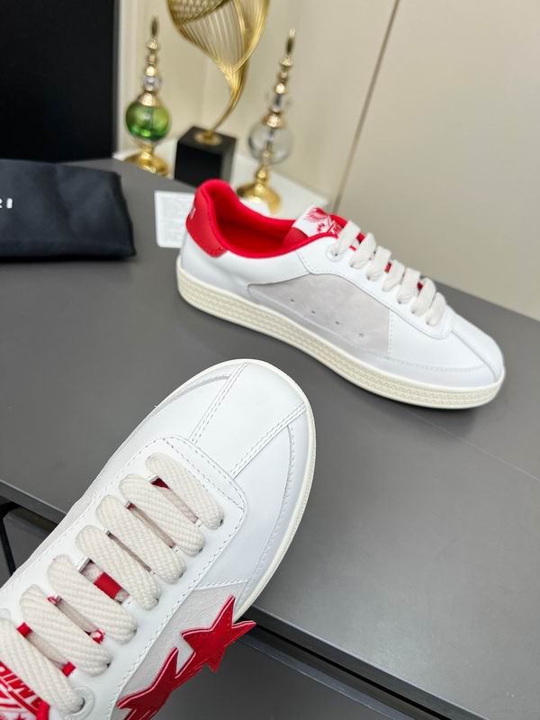 AMIRI Low-Top Sneakers | White / Red Star Detail
