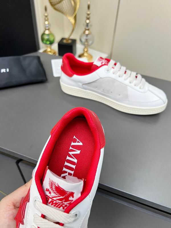 AMIRI Low-Top Sneakers | White / Red Star Detail