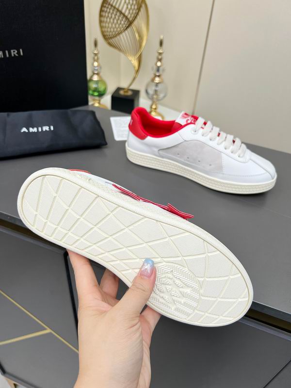 AMIRI Low-Top Sneakers | White / Red Star Detail