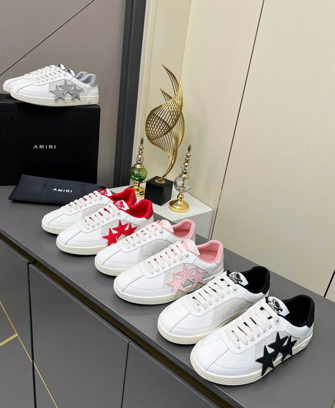 AMIRI Low-Top Sneakers | White / Red Star Detail
