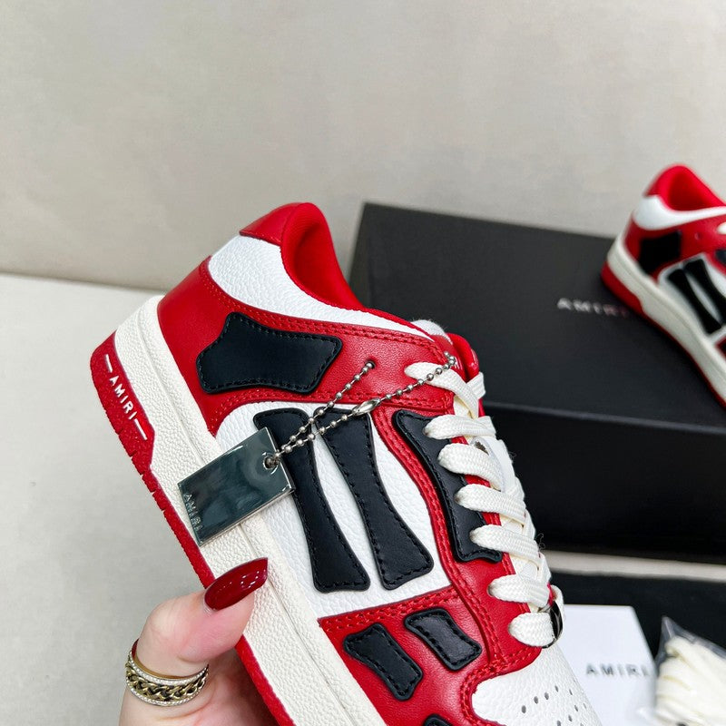 AMIRI Low-Top Sneakers | Red / White / Black Bone Detail
