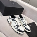AMIRI White & Orange Bone Detail Low-Top Sneakers