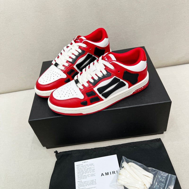 AMIRI Low-Top Sneakers | Red / White / Black Bone Detail